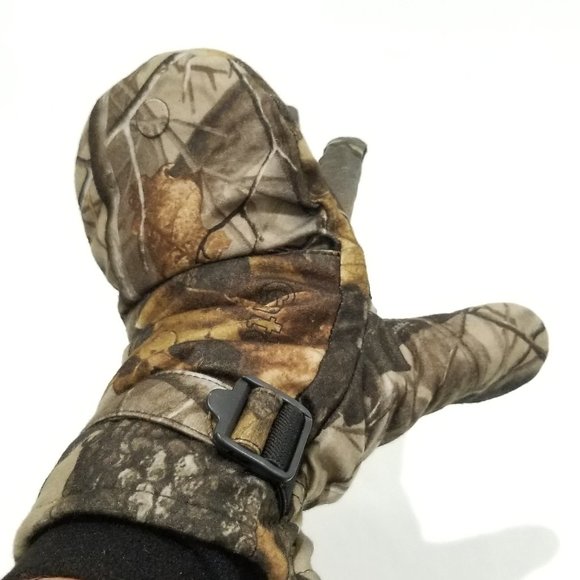 GATES - Convertible Hunting & Shooting Gloves XL – RealTree Hardwoods Camouflage - Picture 6 of 12